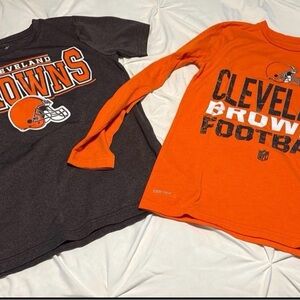 Kids Long Sleeve & Short Sleeve Shirts - Orange & Dark Gray